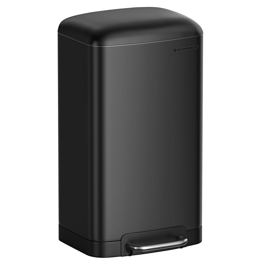 Amazon｜SONGMICS ゴミ箱 ふた付き 30L スリム ペダル式 防臭 縦
